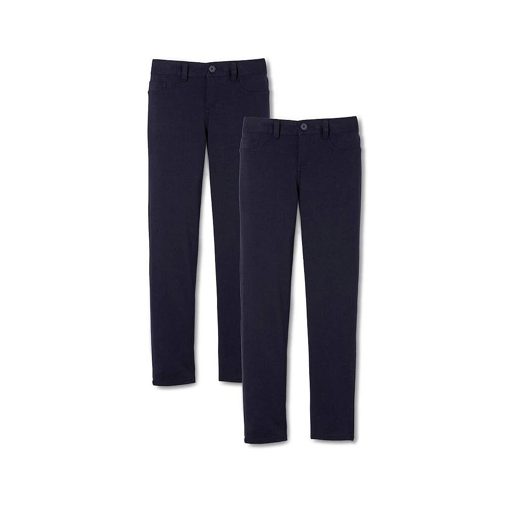 Комплект из 2 узких брюк с 5 карманами и понте для девочек 4–20 лет, французские тосты French Toast, темно-синий 
Комплект из 2 узких брюк с 5 карманами и понте для девочек 4–20 лет, французские тосты French Toast, темно-синий