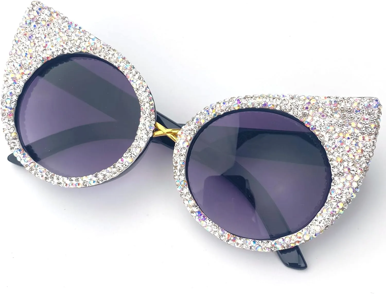 Женские солнцезащитные очки с круглыми стразами, бриллиантовой оправой «кошачий глаз», сверкающей хрустальной оправой, очки для костюмированной вечеринки mincl, Black
Женские солнцезащитные очки с круглыми стразами, бриллиантовой оправой «кошачий глаз», сверкающей хрустальной оправой, очки для костюмированной вечеринки mincl, Black