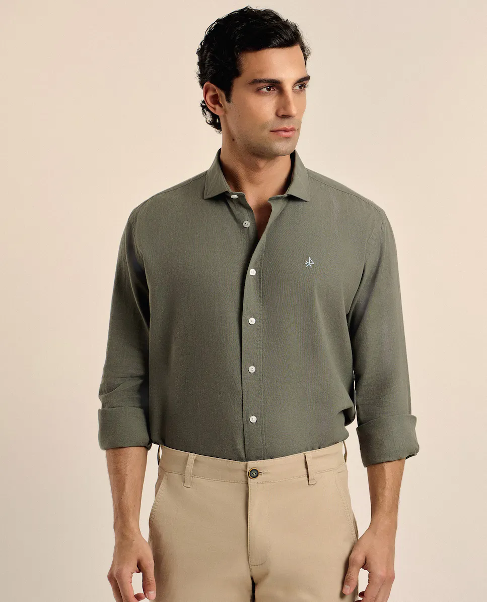 Мужская классическая рубашка с длинным рукавом Valecuatro, цвет Kaki
Мужская классическая рубашка с длинным рукавом Valecuatro, цвет Kaki