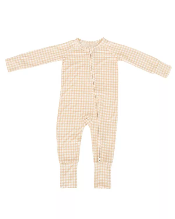 Детский комбинезон-пижама из бамбука в клетку, цвет песочный камень. Motette, бежевый
Детский комбинезон-пижама из бамбука в клетку, цвет песочный камень. Motette, бежевый