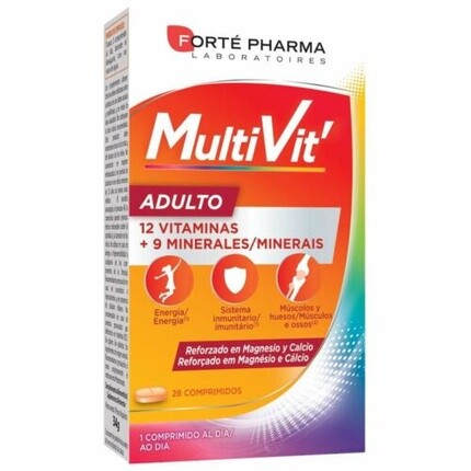 Добавка Мультивит 28 таблеток, Forte Pharma
Добавка Мультивит 28 таблеток, Forte Pharma