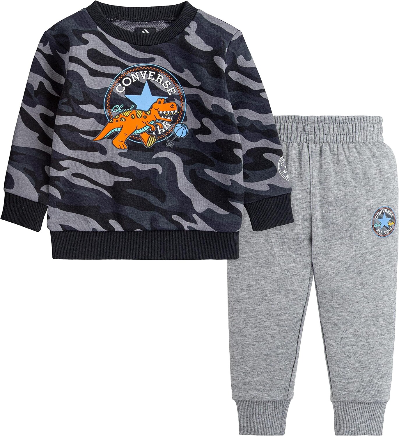 Детский набор Converse Camo Crew Joggers Set, цвет Dark Grey
Детский набор Converse Camo Crew Joggers Set, цвет Dark Grey