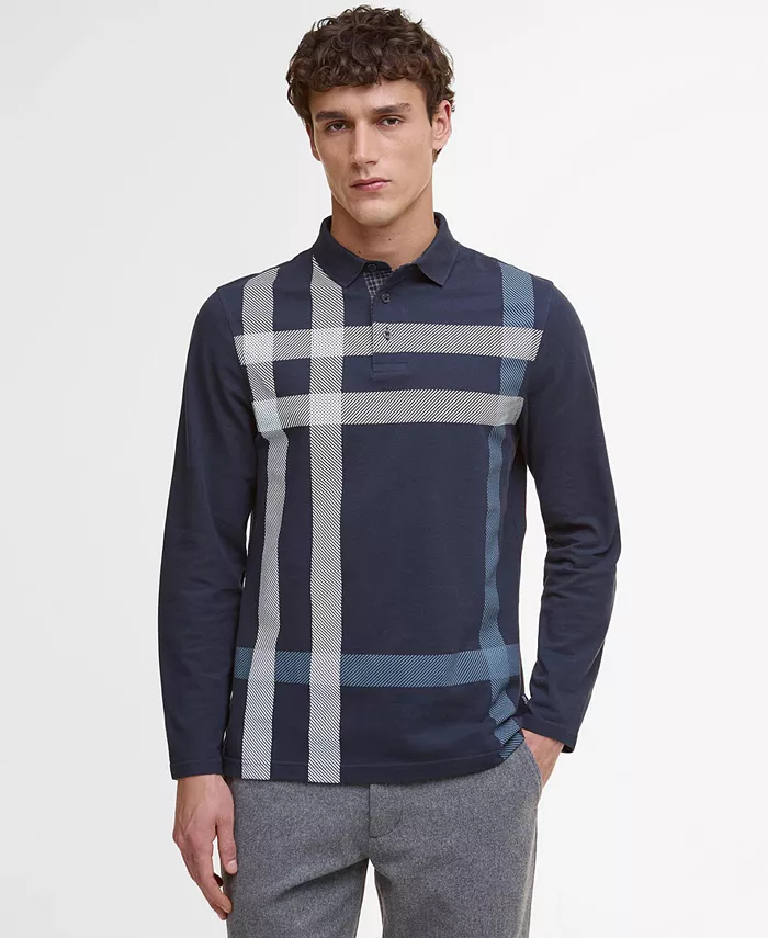 Мужская поло с длинным рукавом Blaine приталенного кроя в клетку Barbour, синий
Мужская поло с длинным рукавом Blaine приталенного кроя в клетку Barbour, синий