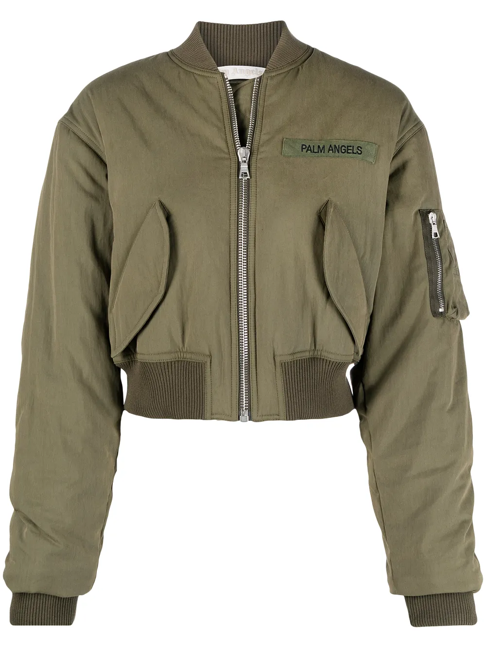 Куртка-бомбер в стиле милитари PALM ANGELS, зеленый
Куртка-бомбер в стиле милитари PALM ANGELS, зеленый