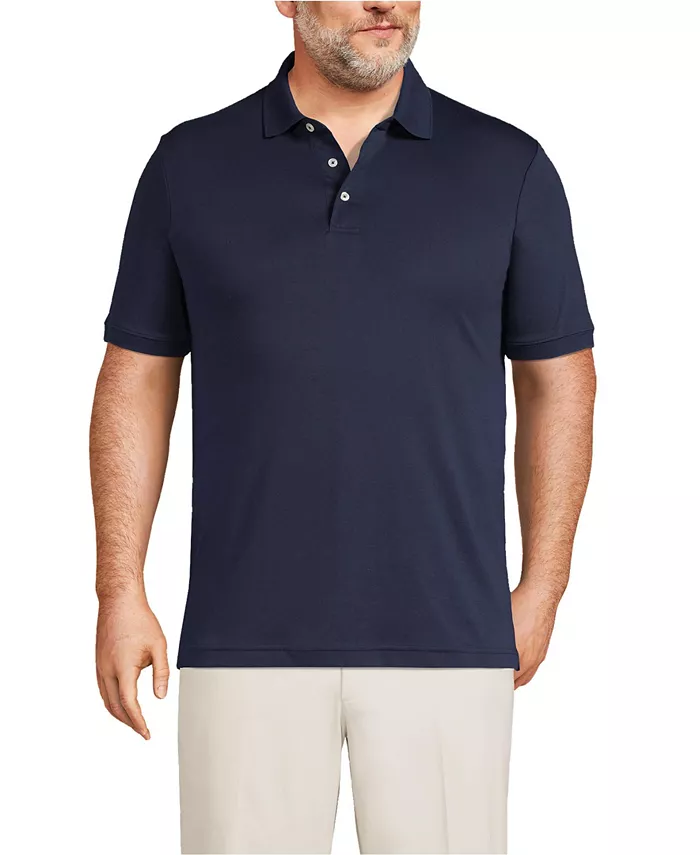 Большие и высокие школьные поло с коротким рукавом из хлопка Supima Lands' End, синий
Большие и высокие школьные поло с коротким рукавом из хлопка Supima Lands' End, синий