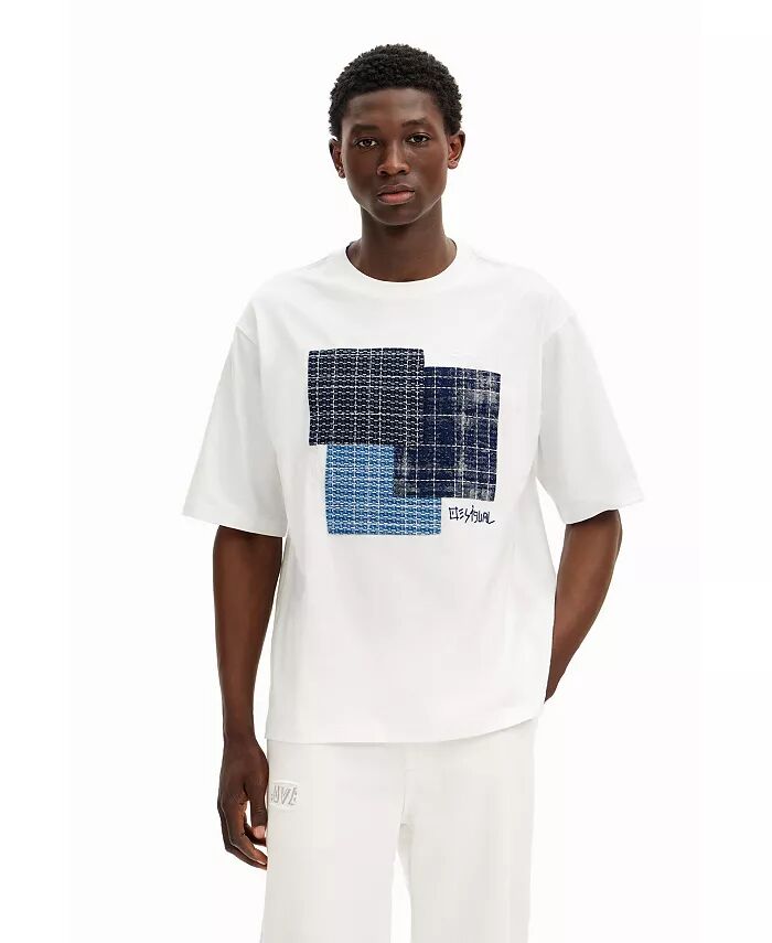 Мужская футболка с центральной нашивкой Desigual, белый
Мужская футболка с центральной нашивкой Desigual, белый