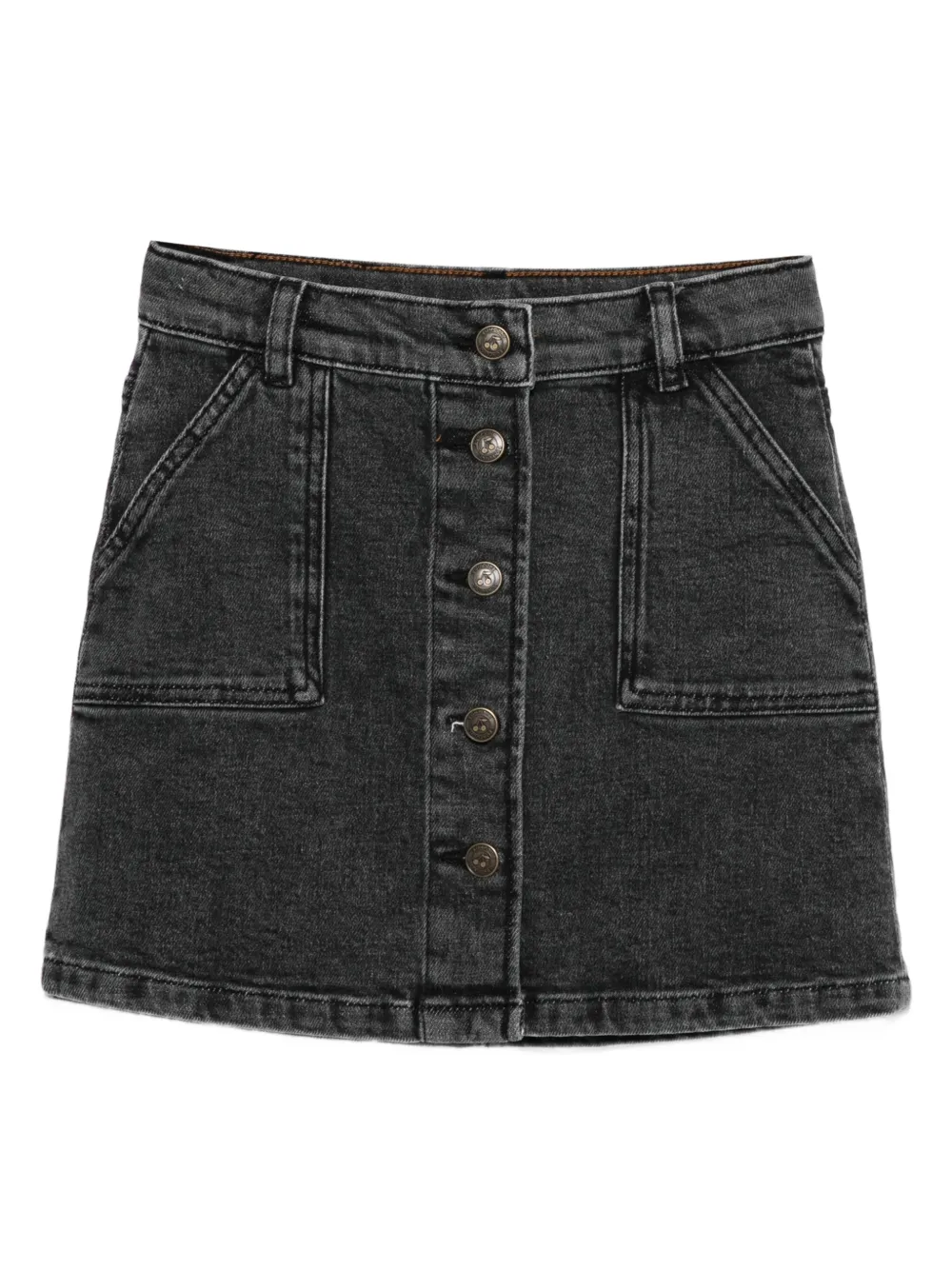 Джинсовая юбка мини на пуговицах Bonpoint, черный
Джинсовая юбка мини на пуговицах Bonpoint, черный