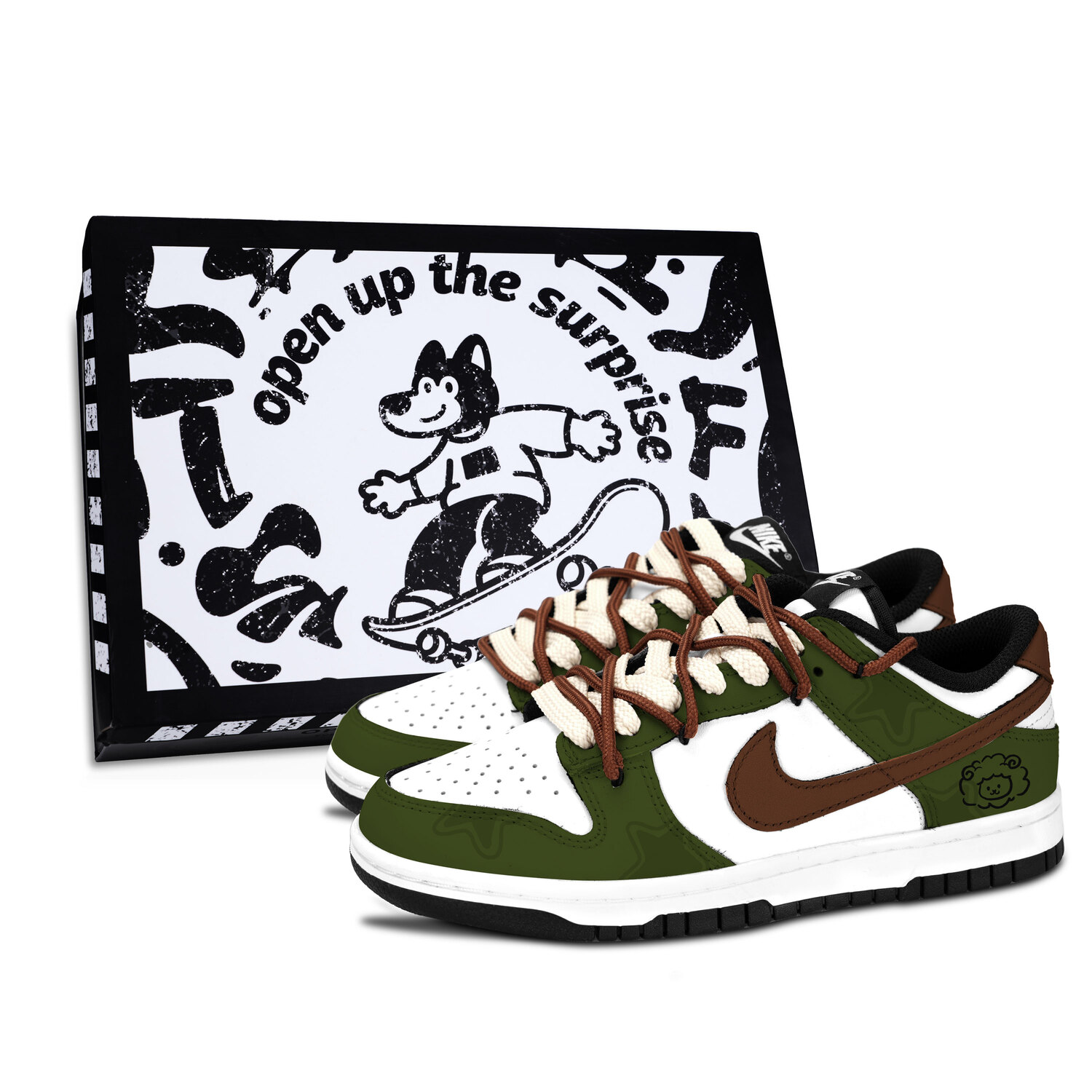 Nike Данк черно-белые, зеленый оттенок веселые черные коробки для обуви устойчивые к истиранию низкие скейтборд кроссовки унисекс зеленый белый - зеленый белый, цвет Green White
Nike Данк черно-белые, зеленый оттенок веселые черные коробки для обуви устойчивые к истиранию низкие скейтборд кроссовки унисекс зеленый белый - зеленый белый, цвет Green White