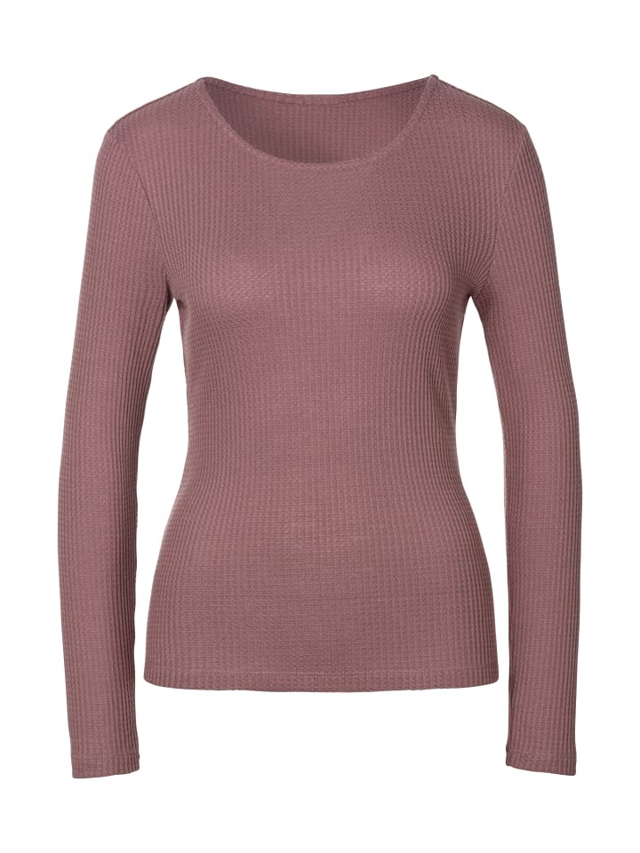 Рубашка с длинным рукавом LASCANA, цвет mauve 
Рубашка с длинным рукавом LASCANA, цвет mauve