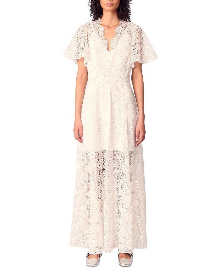 Макси-платье из гипюра с цветочным узором Maje, белый
Макси-платье из гипюра с цветочным узором Maje, белый