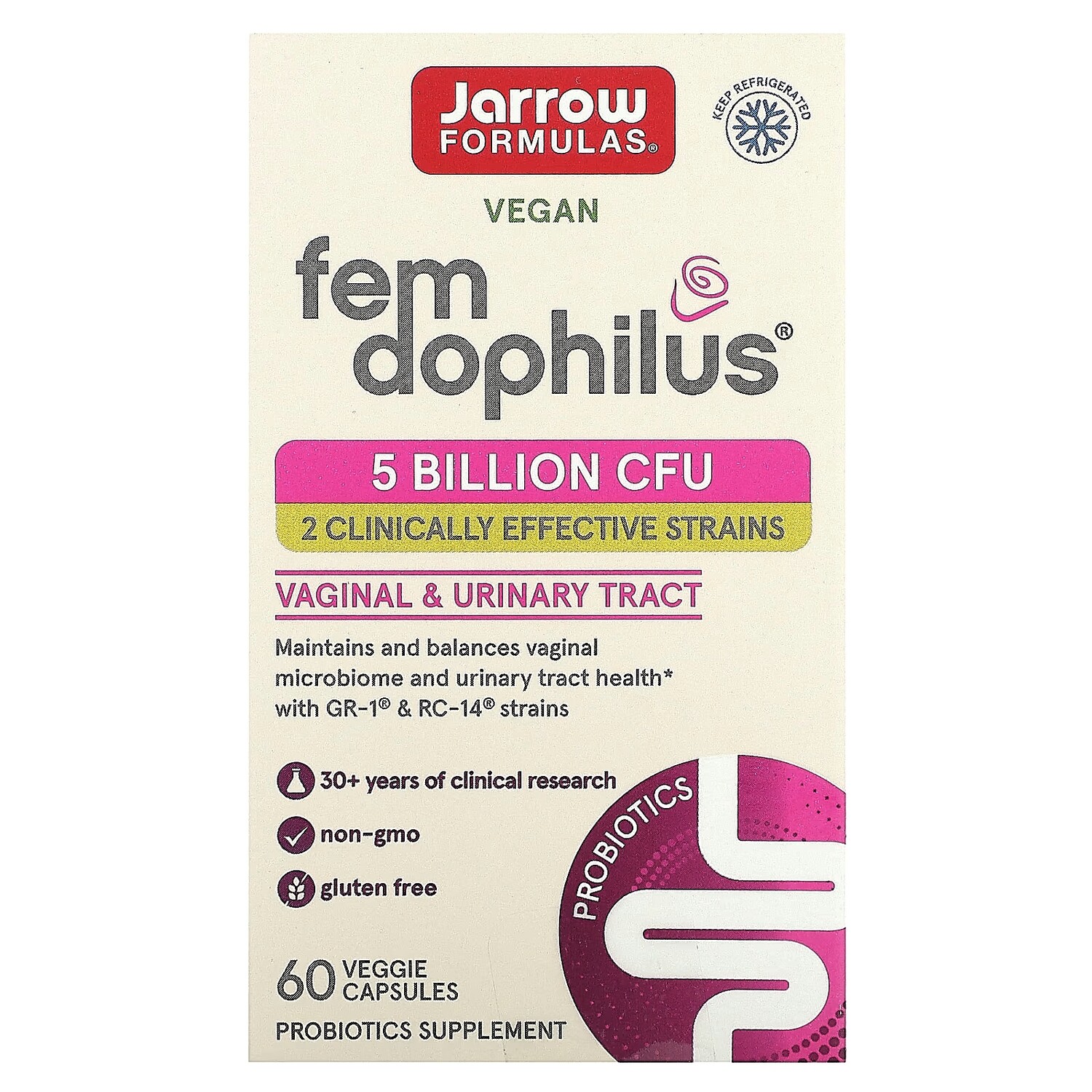 Fem Dophilus Jarrow Formulas, 60 капсул
Fem Dophilus Jarrow Formulas, 60 капсул