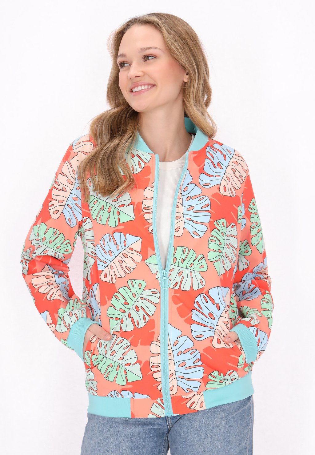 Куртка-бомбер myMo, коралловый 
Куртка-бомбер myMo, коралловый