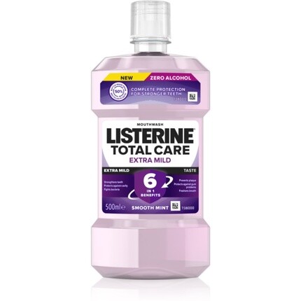 Listerine Total Care Extra Mild Taste Мягкая мята 500 мл
Listerine Total Care Extra Mild Taste Мягкая мята 500 мл