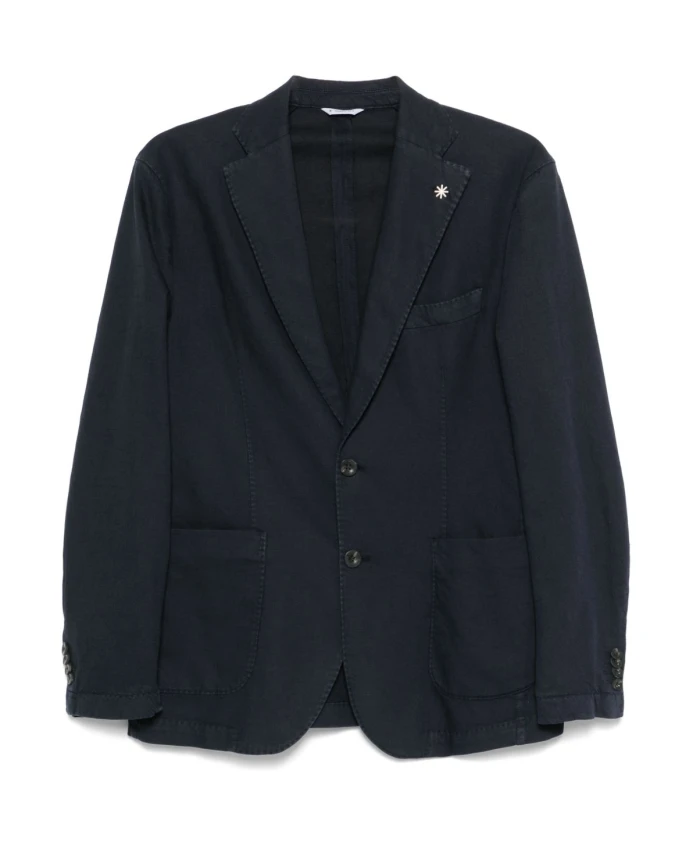 Синий пиджак с застежкой на пуговицы спереди. Manuel Ritz, синий
Синий пиджак с застежкой на пуговицы спереди. Manuel Ritz, синий