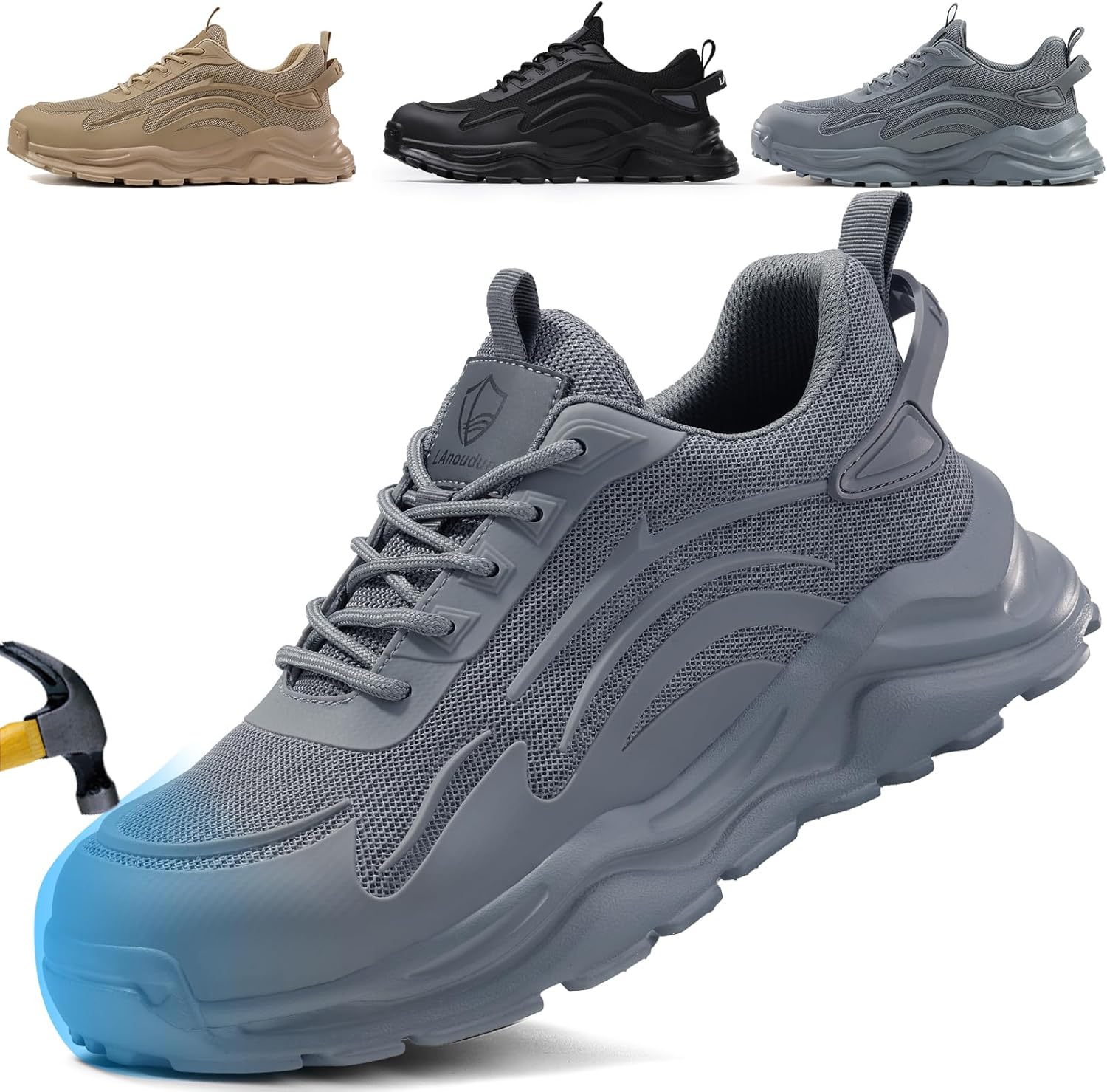 Мужские ботинки с стальным носком, рабочая обувь для мужчин, стальные ботинки для строительства, дышащие кроссовки с защитой от ударов для склада, легкие безопасные неразрушимые кроссовки для промышленности Kgjianda, серый
Мужские ботинки с стальным носком, рабочая обувь для мужчин, стальные ботинки для строительства, дышащие кроссовки с защитой от ударов для склада, легкие безопасные неразрушимые кроссовки для промышленности Kgjianda, серый