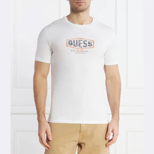 Облегающая футболка Guess, белый
Облегающая футболка Guess, белый