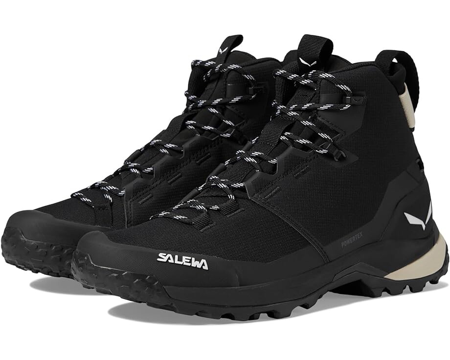 Походная обувь SALEWA Puez Mid PTX, цвет Black/Black 
Походная обувь SALEWA Puez Mid PTX, цвет Black/Black