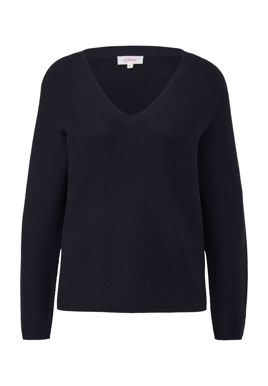 Текстурированный женский свитер с V-образным вырезом s.Oliver, синий
Текстурированный женский свитер с V-образным вырезом s.Oliver, синий