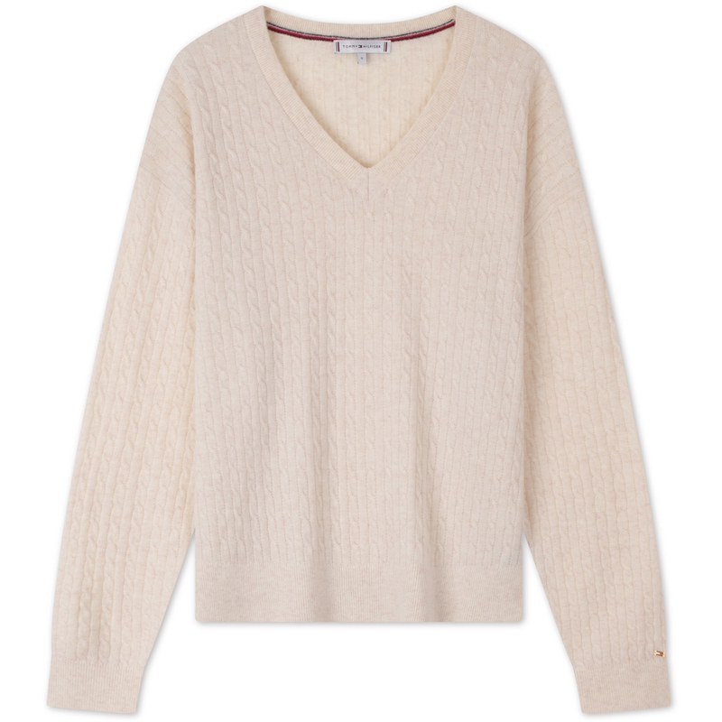 Свитер женский V-образный вырез умеренный базовый слой Tommy Hilfiger, экрю 0f5
Свитер женский V-образный вырез умеренный базовый слой Tommy Hilfiger, экрю 0f5