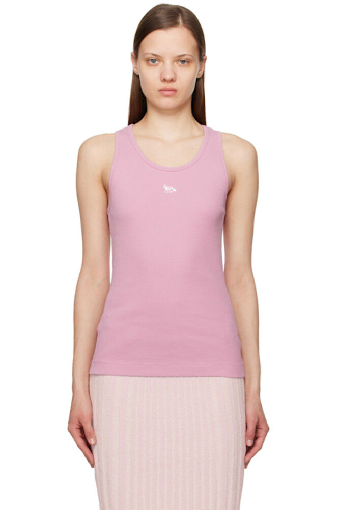 Розовый топ с изображением лисы Maison Kitsuné
Розовый топ с изображением лисы Maison Kitsuné