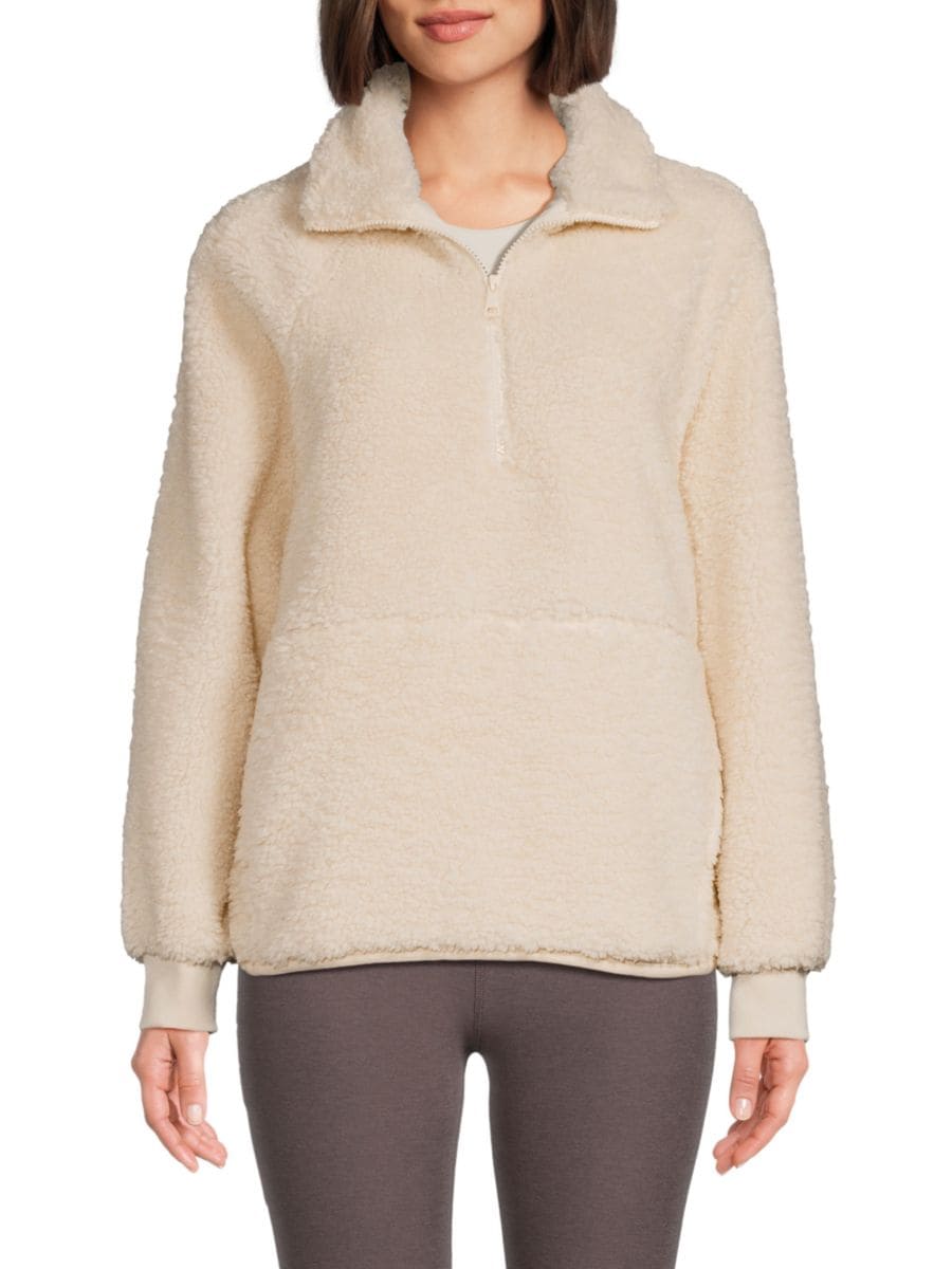Пуловер на молнии из искусственного меха Take Flight Beyond Yoga, слоновая кость
Пуловер на молнии из искусственного меха Take Flight Beyond Yoga, слоновая кость