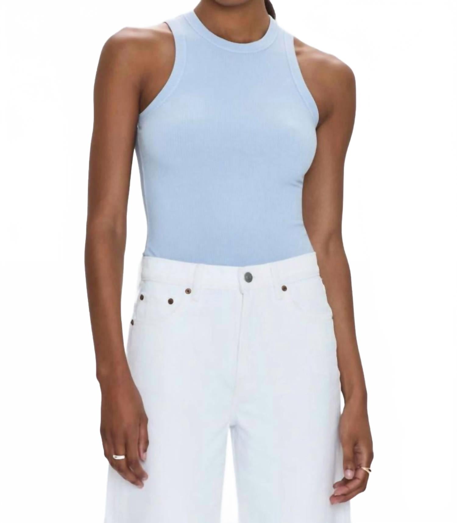 Блейк безрукавный боди-комбинезон с круглым вырезом и стрингами в небесно-голубом цвете PISTOLA
Блейк безрукавный боди-комбинезон с круглым вырезом и стрингами в небесно-голубом цвете PISTOLA