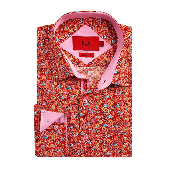 Мальчиковая рубашка slim fit с принтом пейсли Elie Balleh, Red
Мальчиковая рубашка slim fit с принтом пейсли Elie Balleh, Red