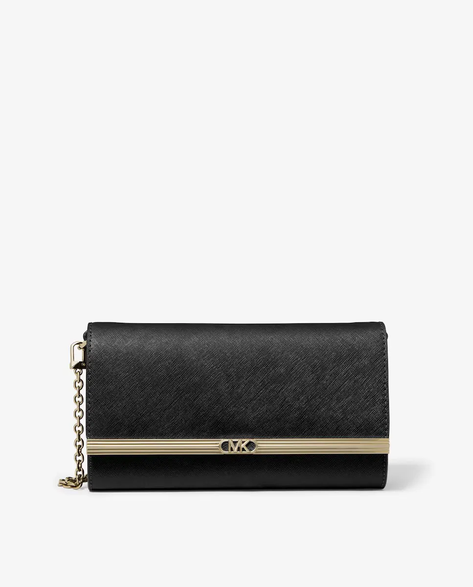 Кожаная сумка Mona с ручкой-цепочкой Michael Michael Kors, черный 
Кожаная сумка Mona с ручкой-цепочкой Michael Michael Kors, черный