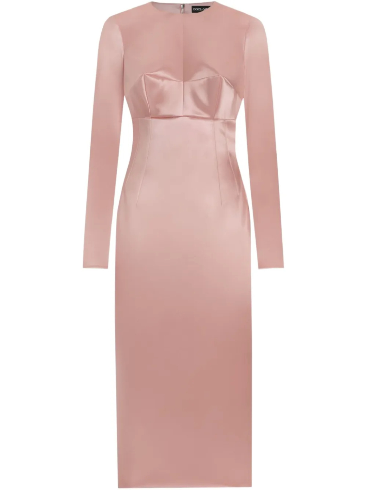 Платье миди из атласа с круглым вырезом Dolce & Gabbana, розовый
Платье миди из атласа с круглым вырезом Dolce & Gabbana, розовый
