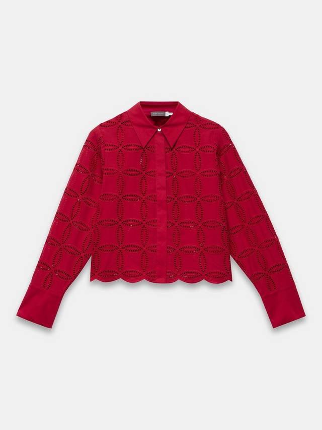 Кроп рубашка с вышивкой Broderie Anglaise Mint Velvet, Red
Кроп рубашка с вышивкой Broderie Anglaise Mint Velvet, Red