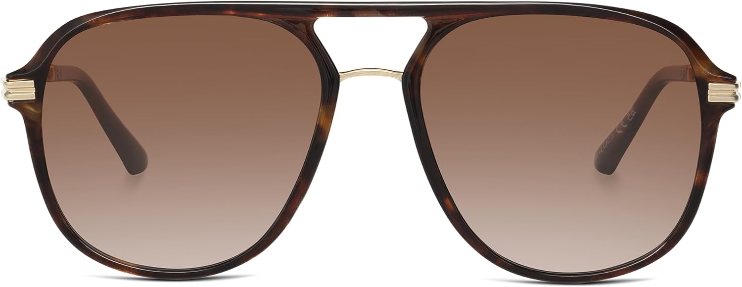 Женские поляризованные солнцезащитные очки-авиаторы, модные квадратные солнцезащитные очки для женщин, ретро-солнцезащитные очки-авиаторы Foliful, A04-tortoise/ Gradient Brown
Женские поляризованные солнцезащитные очки-авиаторы, модные квадратные солнцезащитные очки для женщин, ретро-солнцезащитные очки-авиаторы Foliful, A04-tortoise/ Gradient Brown