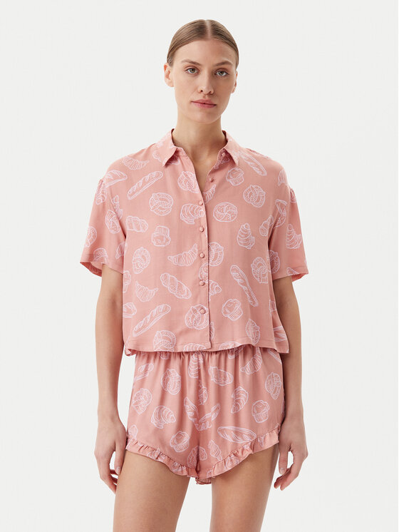 Пижамная футболка стандартный крой 301513 Hunkemöller, бежевый
Пижамная футболка стандартный крой 301513 Hunkemöller, бежевый