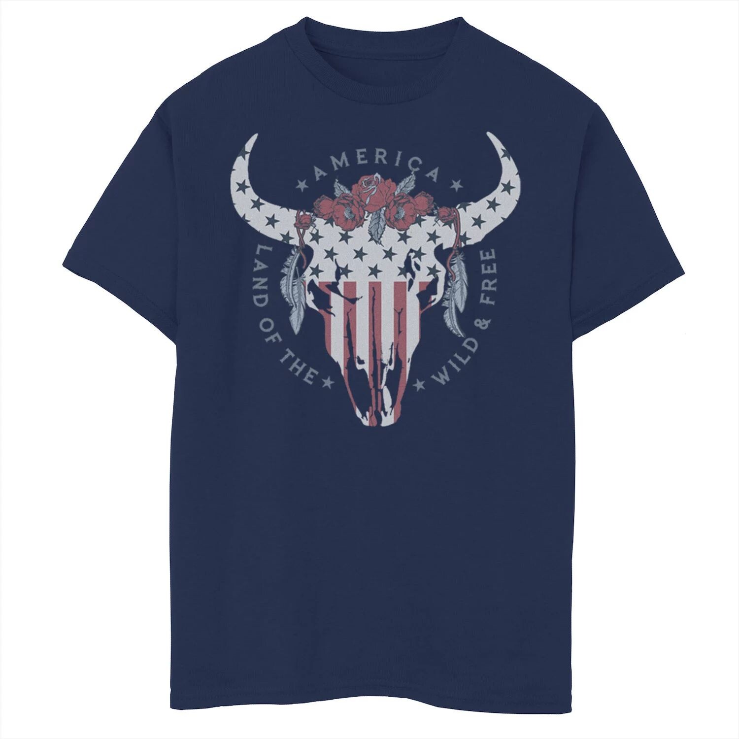 Футболка с рисунком черепа быка для мальчиков 8–20 лет Land Of The Free Licensed Character
Футболка с рисунком черепа быка для мальчиков 8–20 лет Land Of The Free Licensed Character