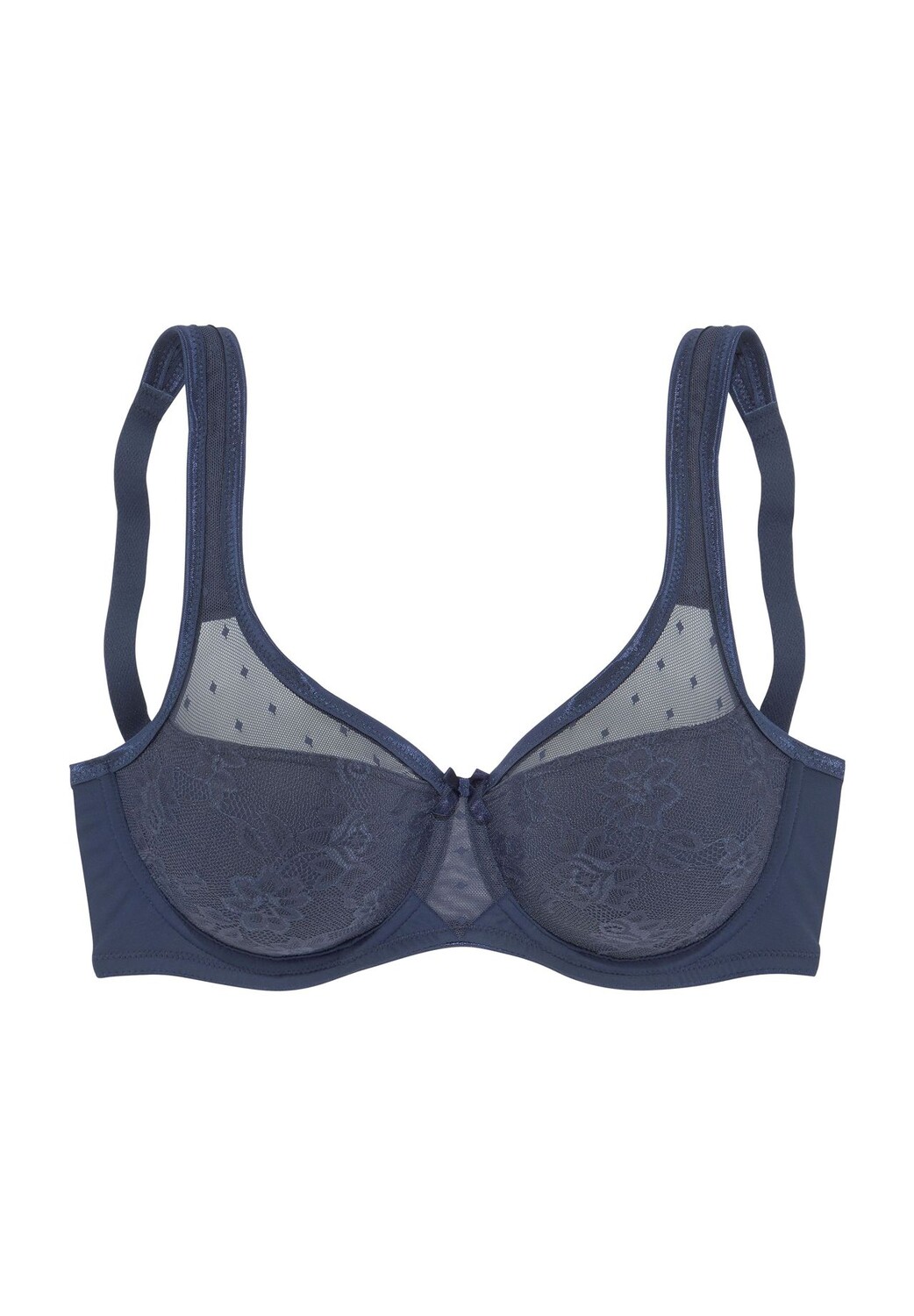 Бюстгальтер минимайзер Nuance на косточках и с кружевными деталями для женщин LASCANA, цвет Solid Navy
Бюстгальтер минимайзер Nuance на косточках и с кружевными деталями для женщин LASCANA, цвет Solid Navy