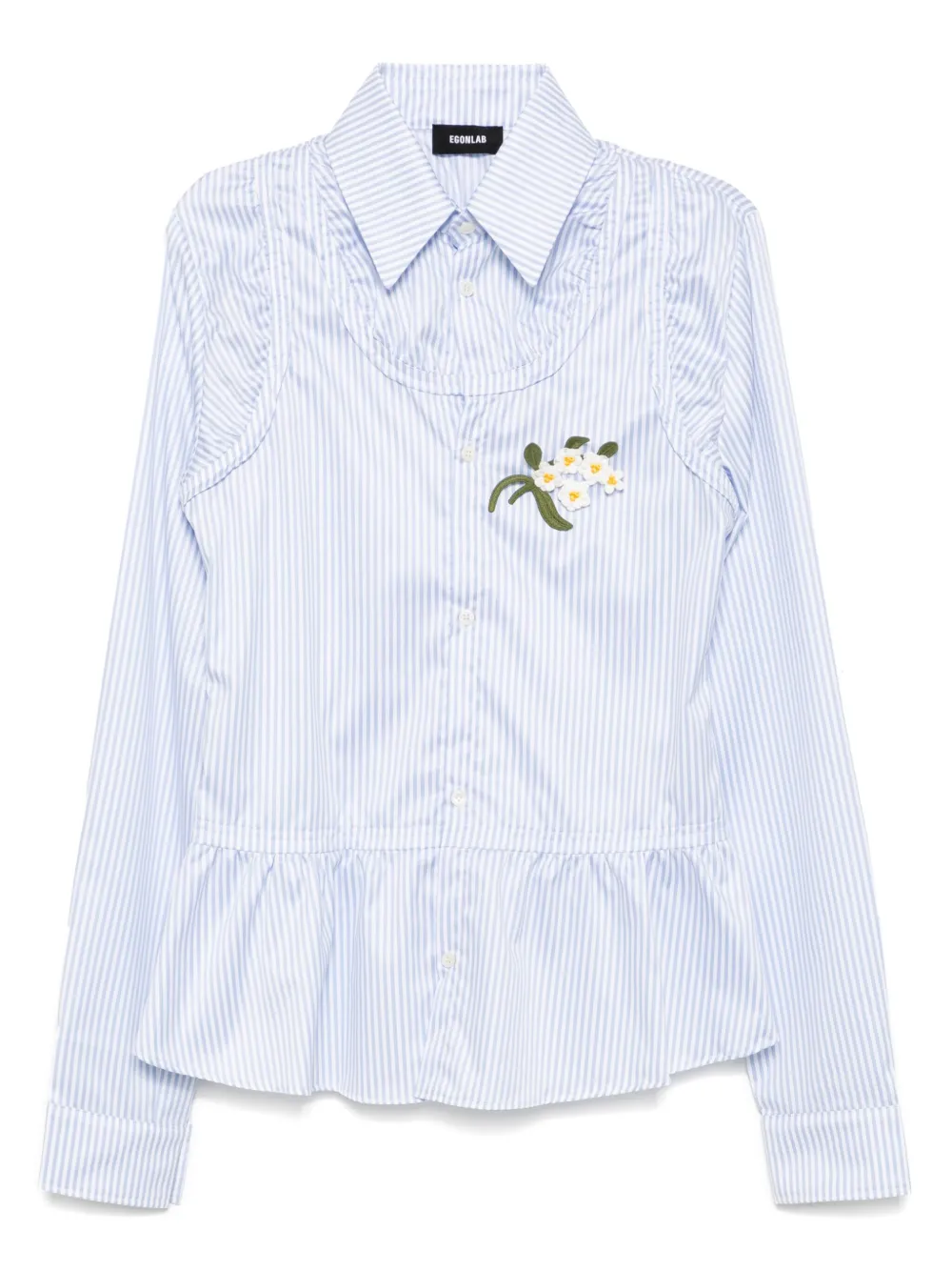 Рубашка в полоску EGONlab., синий 
Рубашка в полоску EGONlab., синий