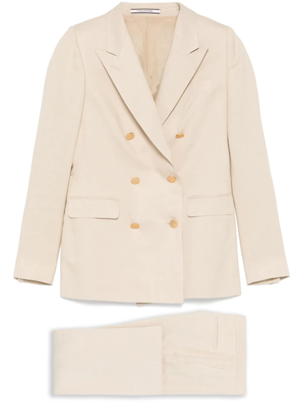 Tagliatore костюм в тонкую полоску, нейтральный
Tagliatore костюм в тонкую полоску, нейтральный