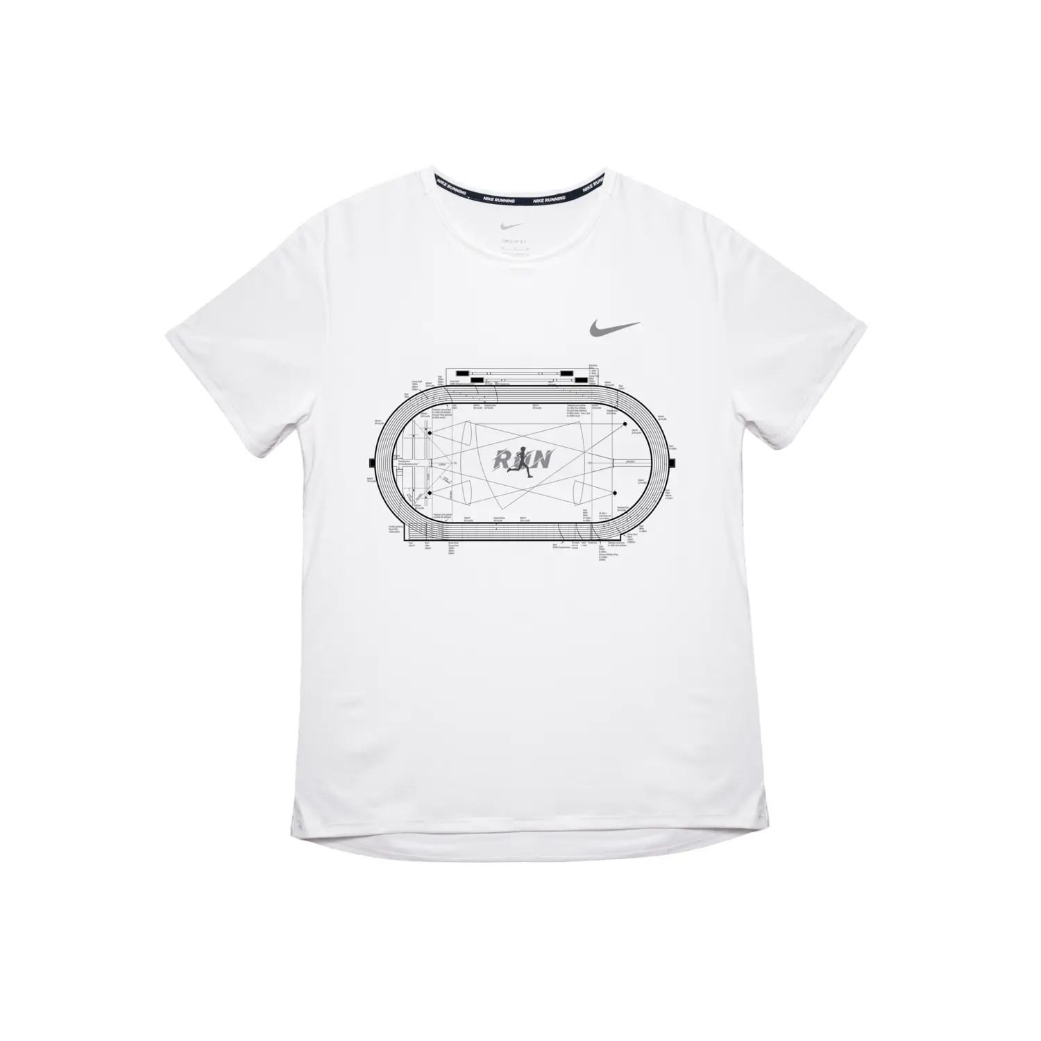 Nike Футболка для бега Dri Fit мужская белая
Nike Футболка для бега Dri Fit мужская белая