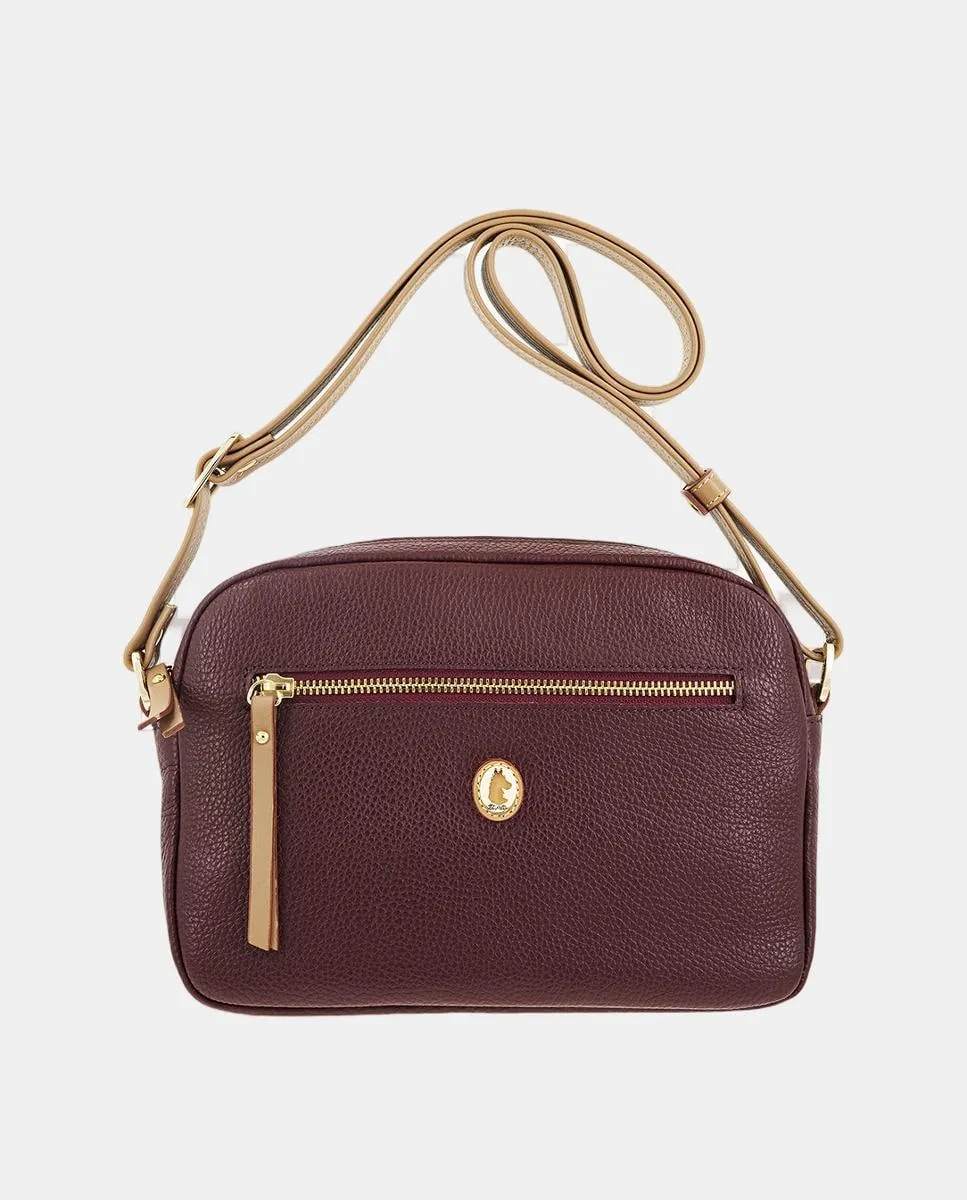 Сумка через плечо с тремя внешними отделениями El Potro, бордовый
Сумка через плечо с тремя внешними отделениями El Potro, бордовый