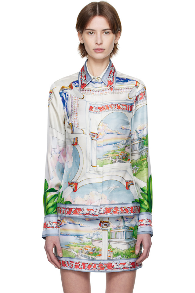 Шелковая рубашка 'Le passage' Casablanca, мультиколор
Шелковая рубашка 'Le passage' Casablanca, мультиколор