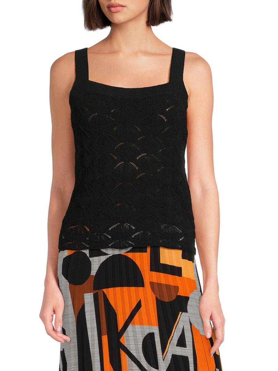 Кружевной свитер-майка Karl Lagerfeld Paris, черный
Кружевной свитер-майка Karl Lagerfeld Paris, черный