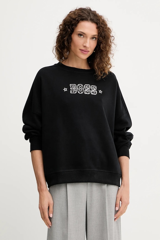 Хлопковая толстовка Boss Orange, черный
Хлопковая толстовка Boss Orange, черный