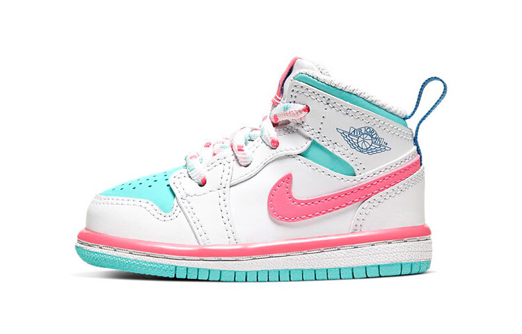 Кроссовки Jordan 1 Mid White Pink Green Soar TD
Кроссовки Jordan 1 Mid White Pink Green Soar TD
