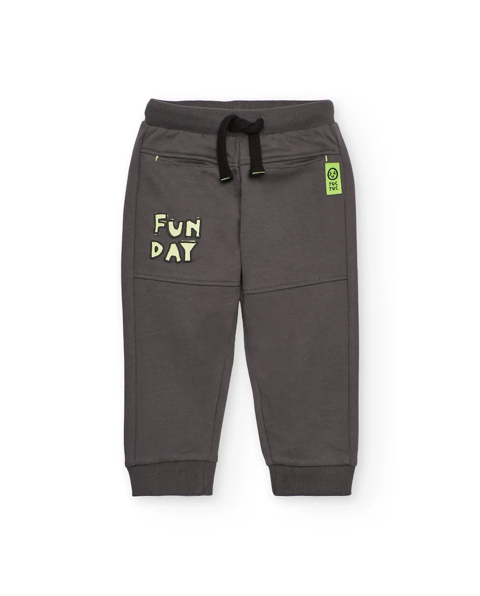 Детские спортивные штаны серого цвета с принтом «Fun Day» Tuc tuc
Детские спортивные штаны серого цвета с принтом «Fun Day» Tuc tuc