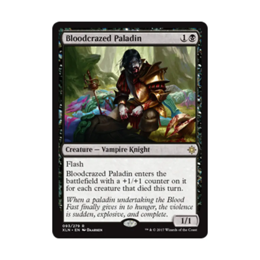 CCG Безумный от крови Паладин (клавиша R), MTG - Ixalan
CCG Безумный от крови Паладин (клавиша R), MTG - Ixalan