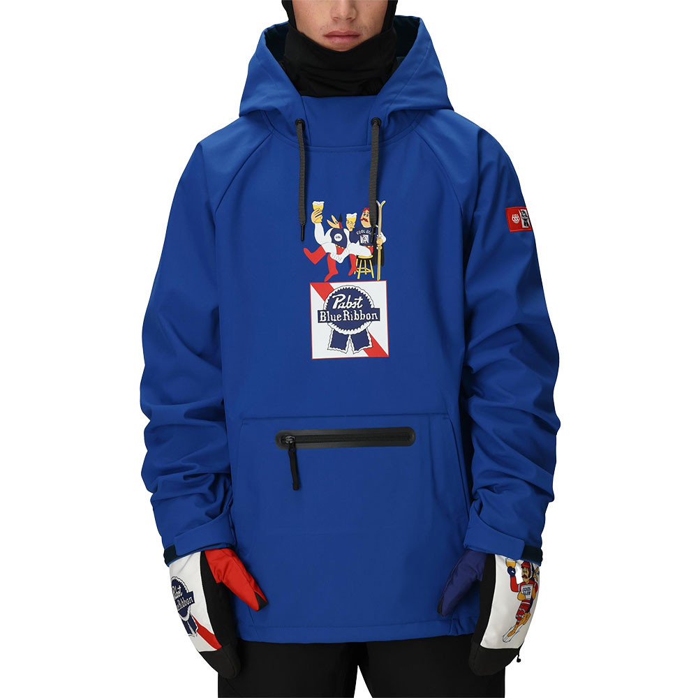 686 Водонепроницаемая толстовка с капюшоном X PBR (мужская), PBR Blue
686 Водонепроницаемая толстовка с капюшоном X PBR (мужская), PBR Blue