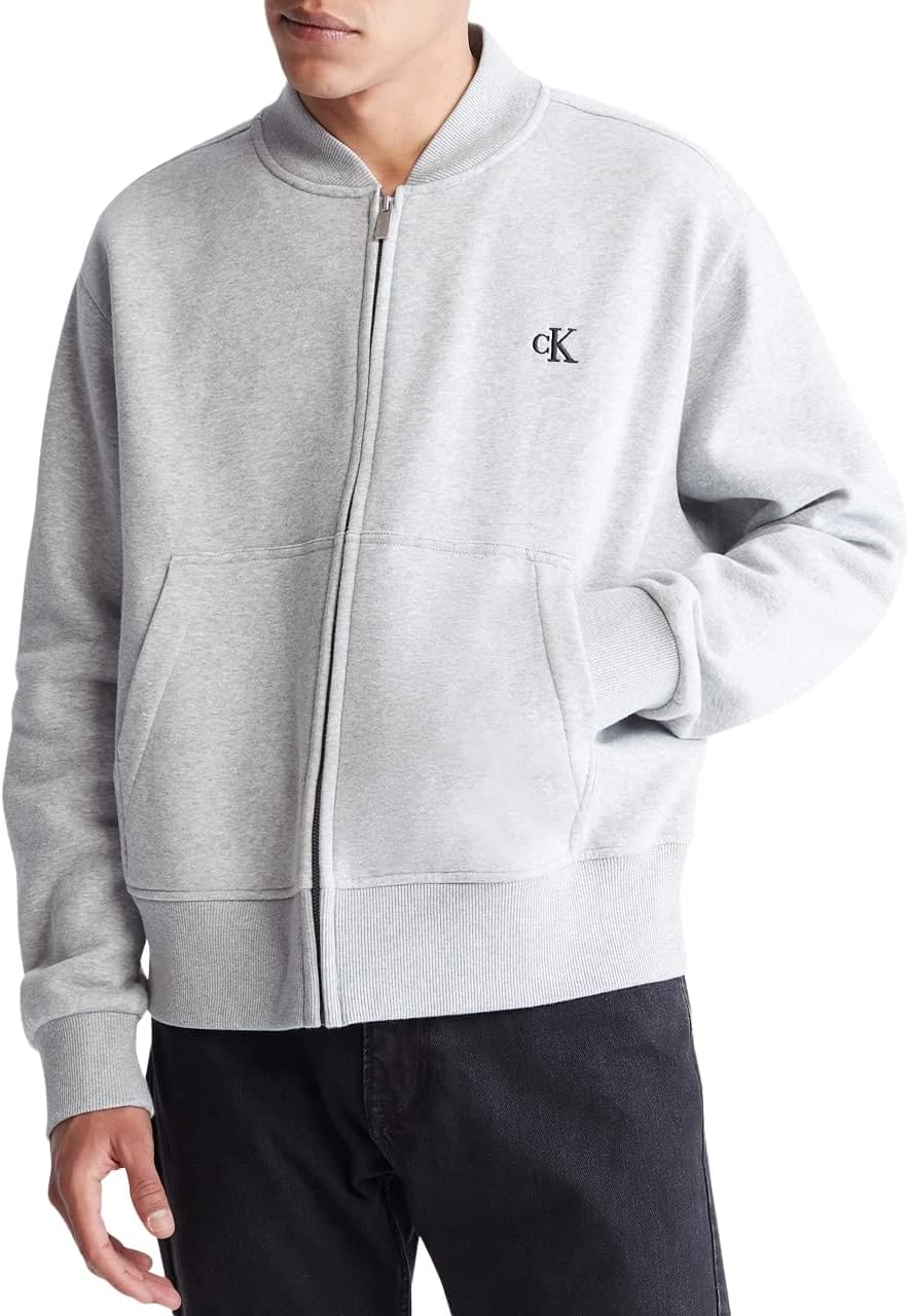 Мужская флисовая куртка-бомбер Calvin Klein свободного кроя с логотипом Archive, Heroic Grey Heather
Мужская флисовая куртка-бомбер Calvin Klein свободного кроя с логотипом Archive, Heroic Grey Heather