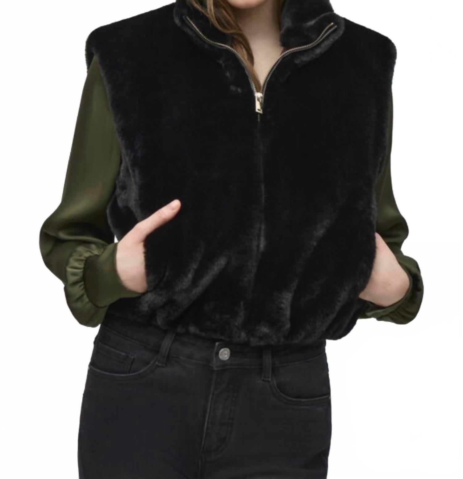 Искусственный мех жилет черный Joseph Ribkoff
Искусственный мех жилет черный Joseph Ribkoff