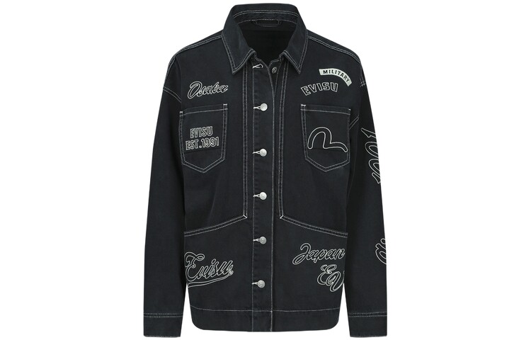 Джинсовая куртка женская серая Evisu
Джинсовая куртка женская серая Evisu