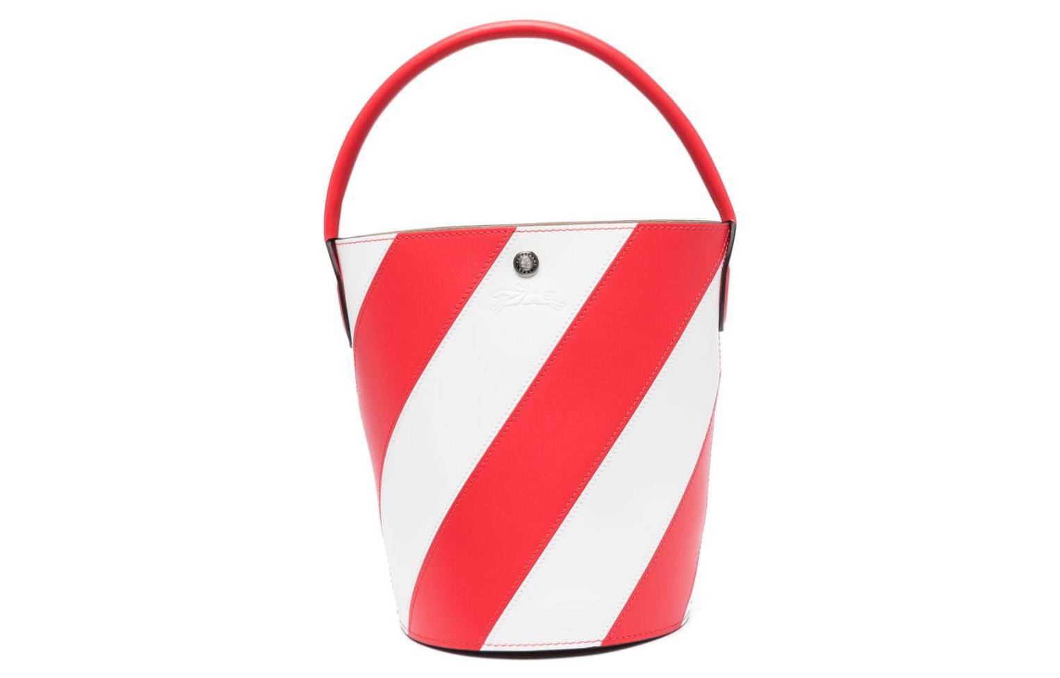 Маленькая полосатая кожаная сумка-ведро Épure LONGCHAMP
Маленькая полосатая кожаная сумка-ведро Épure LONGCHAMP