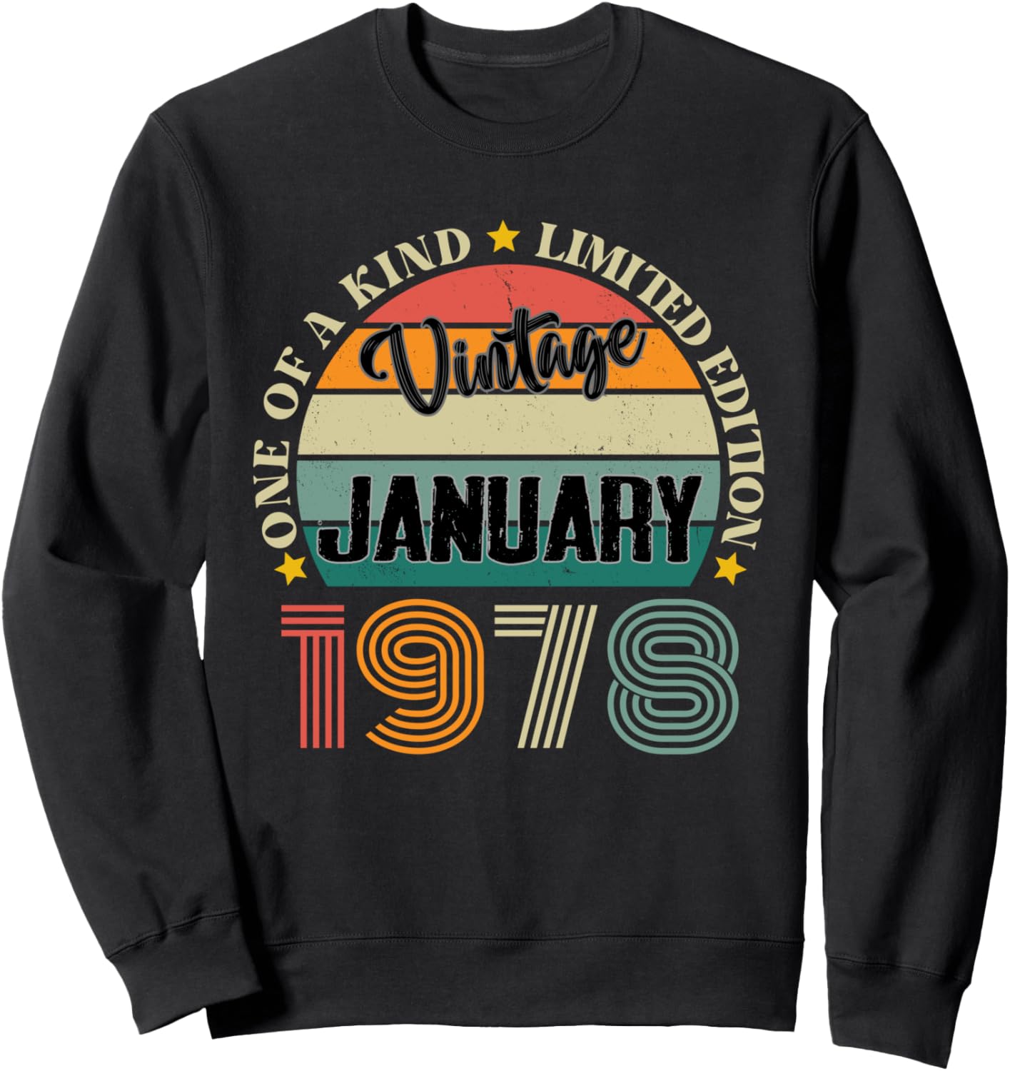 Винтажная толстовка в стиле ретро, посвященная 46-летию, январь 1978 года Vintage Birthday Retro Limited Edition Retro Gifts, черный
Винтажная толстовка в стиле ретро, посвященная 46-летию, январь 1978 года Vintage Birthday Retro Limited Edition Retro Gifts, черный